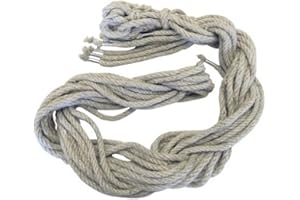 Kerbl Works Eurofarm 3776 Hanfbindestrick 250 cm/8 mm mit Klammer 4-schäftig, 10er Pack, 100 g (1er Pack)