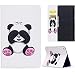 Produktbild KingSang iPad Air 2 2014 Hülle, Kunstleder Klapphülle Schutzhülle Leder Tasche Euti Hülle für Apple iPad Air 2 9.7" Brieftasche Leather Case Cover mit Standfunktion - Panda