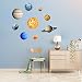 Produktbild Leuchtender Wandaufkleber. Kunst Aufkleber mit 9-Planet Solar System Muster Wandaufkleber Home Wand Dekoration für Kinder Schlafzimmer Wohnzimmer