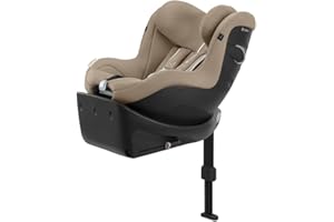 CYBEX Gold Sirona Gi i-Size Plus Children's Car Seat Including Base, From Approx. 3 Months to 4 Years (from Birth with Newborn Insert), Max. 20 kg, 61 - 105 cm (from 40 cm with Newborn Insert), Almond