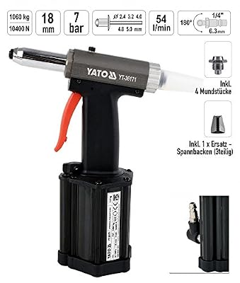 Yato yt-36171 - Pneumatic riveting Tool 2,4-5,00 mm