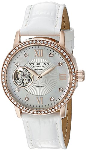 Stuhrling Original 710.03 Damen-Armbanduhr Analog Automatik Leder Stuhrling Original 710.03 Damen-Armbanduhr Analog Automatik Leder