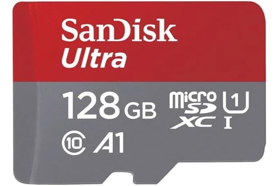 SanDisk Ultra 128GB microSDXC UHS-I, 140MB/s R, Memory Card, 10 Y Warranty, for Smartphones