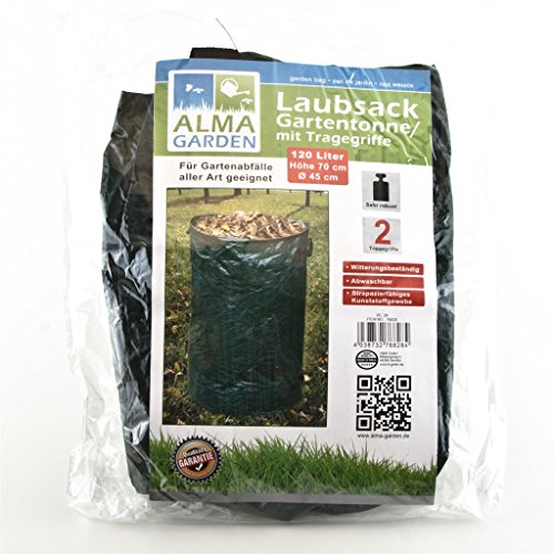 Gartensack 120l Laubsack Garten Laub Sack Rasensack Abfallsack Rasen - 2