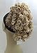 New Luscious Curly Synthetic Claw Clip Ponytail Hair Piece up do Clipin bun12" Hairpieces UK (Dark Mix Blonde #27/613)