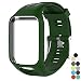 Produktbild SUNEVEN Soft Ersatz Strap Silikon Gel Armbanduhr Band Armband Sport Armband für Tomtom Runner 2/3/Spark 3/Adventurer/Golfer 2 Sport GPS Running Smartwatch Armee-Grün