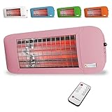 Wickeltisch Heizstrahler 750 Watt in verschiedenen Farben (Rosa)