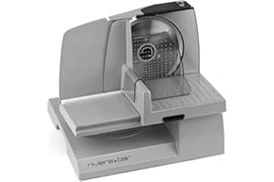 RIVIERA & BAR Riviera-et-Bar PT194A Trancheuse Domestique Inox, Gris