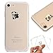 Produktbild Hülle für iPhone 5 5S,Transparent Schutzhülle für iPhone SE 5S 5,Leeook Niedlich Kreativ Lustig Interessant Panda Bär Entwurf Weich Flexibel Crystal Clear Ultra Dünn Durchsichtige Premium TPU Silikon Backcover Bumper Rückschale Handyhülle Schutzhülle für iPhone SE 5S 5 + 1 x Schwarze Eingabestift-Panda Bär