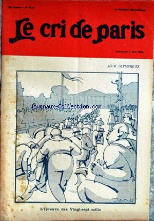 CRI DE PARIS (LE) [No 1414] du 04/05/1924 - JEUX OLYMPIQUES PAR REB. francais