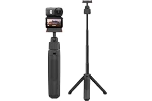 NEOSOU Selfiepinne stativ för DJI Osmo Action 6 och Nano (40 cm) med magnetisk snabbfrigöringsadapter, 360 mini förlängningss