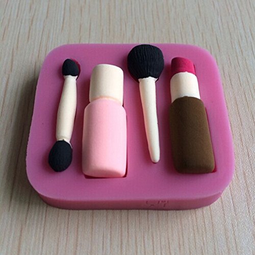 Karen Baking Schöne und Fashion Makeup Tools Form 3D Silikon Backform für Kuchen-Fondant Dekorieren - 2
