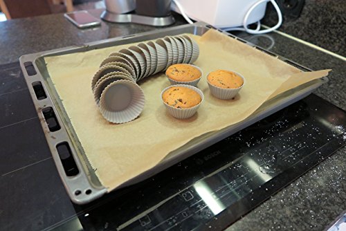 BackeFix – die besten Silikon Muffinförmchen |★ ohne Fett und Papierförmchen backen ★ | ideal für Muffins und Cupcakes | Backzeit mit deinen Liebsten wird zum Kinderspiel – Silikon Antihaft Muffinformen | keine Einwegformen mehr, Backförmchen Muffinform Backformen Muffinförmchen BPA-frei | 2 Jahre Garantie (20 Stück) - 6