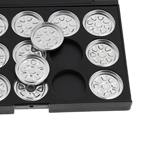 Schwarz Make-up-Palette Leer Lidschatten Rouge Fall Kosmetische Sammlung Groß - 6