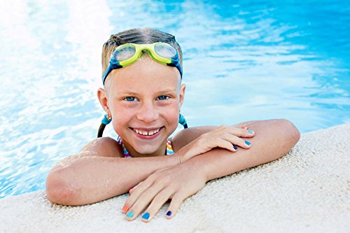 Premium Kinder Schwimmbrille von #DoYourSwimming – perfekte Passform für Kinder bis ca. 12Jahre / Anti-Beschlag-Schutz für kristallklare Sicht / verspielte Design – Chlorbrille, die Freude auf Schwimmen und Wasser macht. Eine ideale Kinderschwimmbrille inklusive Transportbox. Hoher Tragekomfort mit leicht verstellbaren Silikonband, kratzfesten Gläsern mit integrierten UV-Schutz - 8