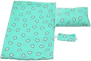 Uteruik - Set con sacco a pelo, benda e cuscino, accessori per bambola americana da 46 cm, 3 pezzi/set (A)