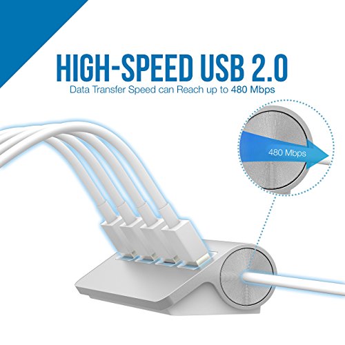 Sabrent USB HUB Premium 4-Port USB Hub Aluminium (24cm Kabel) für iMac, MacBook, MacBook Pro, MacBook Air, Mac Mini oder einem beliebigen PC (HB-UMAC) - 3
