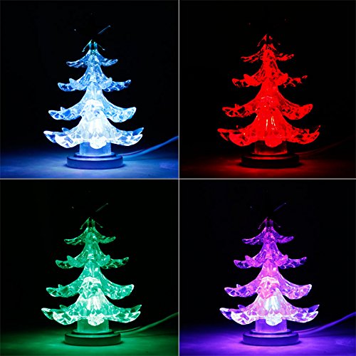 Preisvergleich Produktbild USB Leuchtender Weihnachtsbaum mit Weihnachtsstern