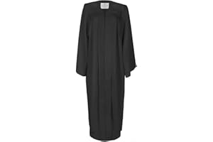 LIERYS Robe Damen Herren Talar mit Druckverschluss Umhang Abschlussfeier Studium Universität Hochschule Abitur Schwarz Blau Rot