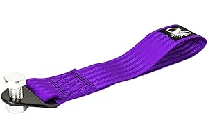 AUTO-DRESS.DE Auto-Dress passante per auto – per rally e sport motoristici, gancio di traino, in 9 colori: Nero, Rosso, Arancione, Giallo, Verde, Blu, Viola, Grigio, Rosa