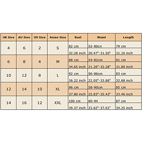 Calistous Damen-Kleid, hochwertig, eleganter, großer Blumendruck, Chiffon-Blusenkleid, weiß, Größe M, blau, Navy Blue & XXL - 2