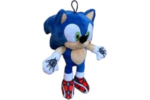 CARTOON Peluche Sonic Prime riccio supersonico morbido pupazzo gioco per bambini (20 cm)