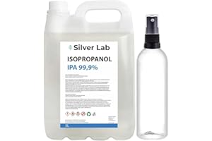 BEAUTIONA Isopropanol 99.9% - 5 Litre Cleaning Alcohol + 150ml Spray Bottle - Technical Alcohol for Degreasing, Cleaning & Dusting Surfaces, Glass, Electronics & Tools