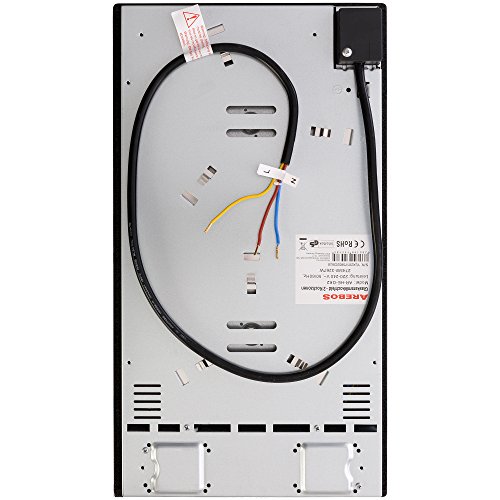 Arebos® Glaskeramikkochfeld 2 Platten Ceran Glaskeramik autark Kochfeld Sensor Touch - 4
