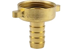 Gardena Raccordo a vite per tubo in ottone, 2 pezzi: collegamento a vite in ottone di alta qualità, filettatura 33,3 mm (G 1 pollice), per tubi da 19 mm (3/4 pollice) (7141-20)