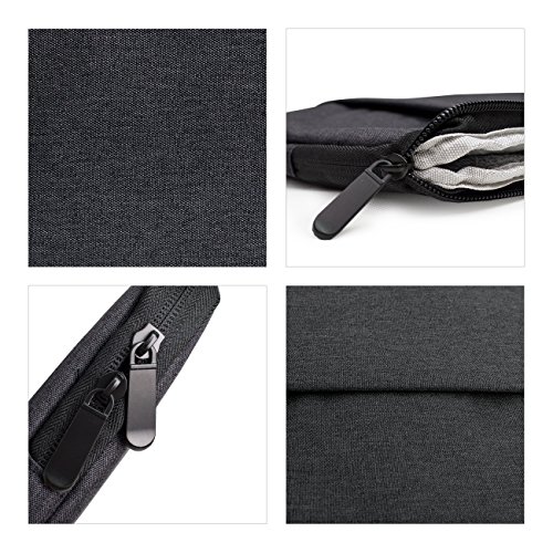 YOCOWOCO 13 Zoll 13,3″ Zoll Laptop-Taschen Schutzhülle Macbook Tasche mit Reißverschluss Tragetasche mit extra Beutel,Schwarz - 5