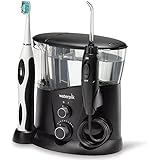 Waterpik WP-952EU - Irrigador y cepillo de dientes electrico sonico, color negro