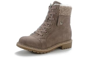 Pogolino Damen Stiefeletten Boots warm gefüttert Schnürstiefeletten Outdoor Winter Stiefel Schuhe ST803