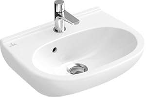 ‎VILLEROY & BOCH Villeroy & Boch Handwaschbecken compact O.novo 536050 500x400mm mittl Hl. durchgest m. Ül. weiß, 53605001