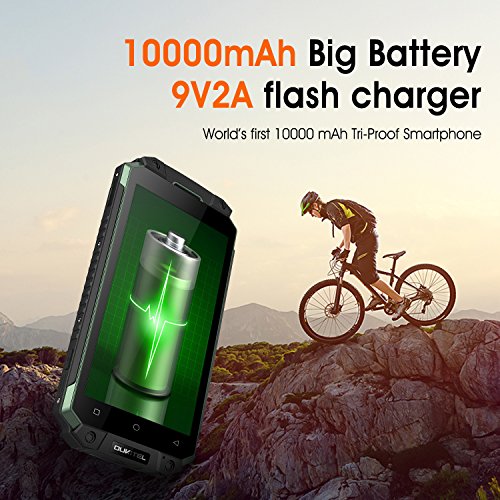 Outdoor Handy, Oukitel K10000 Max 5.5 Zoll 10000mAh Akku IP68 Wasserdichte Stoßfest Staubdicht Robuste 4G Smartphone Android 7.0 16MP+8MP Dual Kameras FHD 3GB RAM 32GB ROM Fingerabdruck-Grün reviews Outdoor Handy, Oukitel K10000 Max 5.5 Zoll 10000mAh Akku IP68 Wasserdichte Stoßfest Staubdicht Robuste 4G Smartphone Android 7.0 16MP+8MP Dual Kameras FHD 3GB RAM 32GB ROM Fingerabdruck-Grün