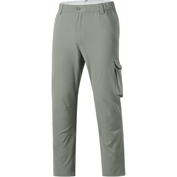 Somewhere Sunny Men's UPF50 Recycled Joggers - Lightweight 4-Way Stretch Pants With Pockets