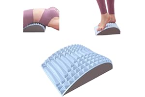 Jiahuade Poduszka lędźwiowa EVA, ortopedyczna, dziadek pod kark, łagodzi ból pleców, podparcie lędźwiowe, regulowany kark