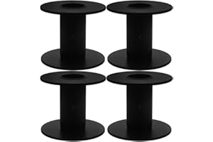 KICHOUSE Cable Spools Plastic Bobbins Empty Wire Reels for Soldering Fishing Lines Heating Wire Storage Compact Replaceable Cable Spool Parts