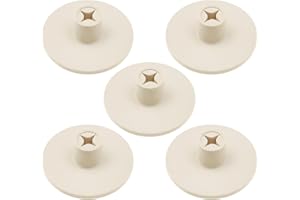 Create idea 5pcs Supports de Tampons en Caoutchouc de Golf Tees en Caoutchouc de Balle de Golf pour Terrains de Golf en Plein Air Tapis de Frappeur Intérieur Blanc Cassé