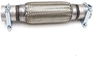 TOTMOX Exhaust Clamp-on Flexi Tube Joint Flexible Pipe Repair 50 x 300mm 2" x 12" Flex