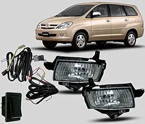 Autopearl Car Fog Lamp Light for Innova (Set of 2, White)