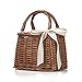 Produktbild Gaeruite Stroh gewebte Tasche, handgemachte Rattan Woven Stroh Handtasche, Retro-Stil Rattan Woven Bag Handtasche Strandtasche Aufbewahrungsbox Lunch Box Bag