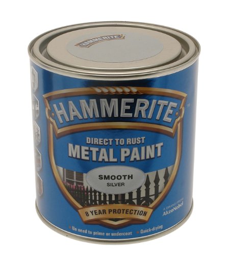 Preisvergleich Produktbild HAMMERITE 5084897 Metall-Lack: Glatt-Silber 2,5 l