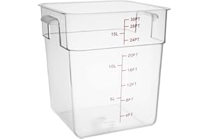 Hygiplas Polycarbonate Hygiplas Square Storage Container - 15Ltr