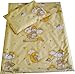 Babies-Island A 2 Piece Bedding Set Pillowcase+Duvet Cover For Baby Toddler To Fit Cot/Cot Bed - Yellow Teddies On A Moon - Size : 90x120 cm