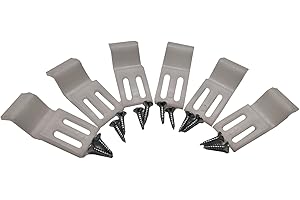 NES HOME Modern Bathroom Accessories Bath Panel Clips x 6 and Screws