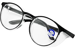 Durdiiy Gafas de Protección Gafas de Seguridad para Trabajo Gafas Protectoras a Prueba de Polvo antivaho y Anti - luz azul Protectores Laterales para Gafas, para Hombres y Mujeres