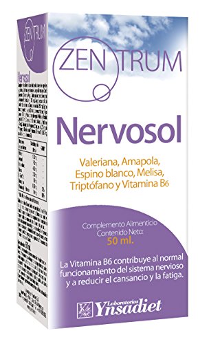 Zentrum Nervosol Valeriana, Amapola, Espino Blanco, Melisa, Triptófano y Vitamina B6 - 50 mililitros