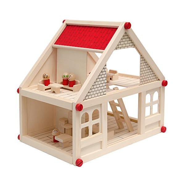 casa de madera para muñecas