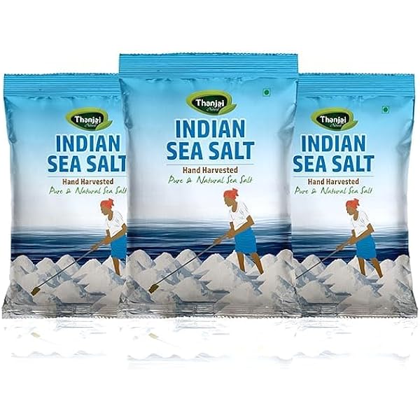Sampige Non Iodised and Un-filtered Sea Salt 4.5 kg hand cleaned
