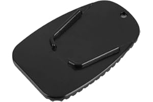 YOSOO HEALTH GEAR Almohadilla para pata de cabra para motocicleta, ajuste universal, soporte para motocicleta, placa de soporte para posavasos, placa de extensión lateral, almohadilla para estacionamiento al aire libre